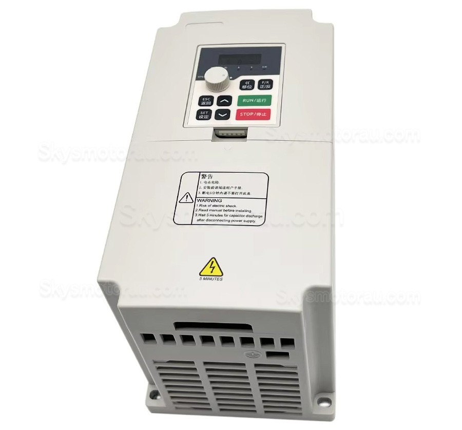 3KW VFD Spindle Kit JGD-100A-3.0KW + H100-3.7 Indc. Water Cooled Spindle Motor + VFD + Water Pump + 13Pcs ER20 Collet + Bracket